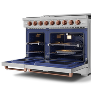 THOR Kitchen - 48-inch Gordon Ramsay Series Professional LP Range with Pro-Style Knobs in Stainless Steel/Rose Gold - RSG48ELP-RSG - IMG5