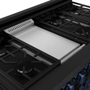 THOR Kitchen - 48-inch Gordon Ramsay Series Professional Gas Range with Pro-Style Knobs in Black/Blue - RSG48EB-BLU - IMG6