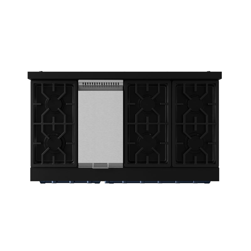 THOR Kitchen - 48-inch Gordon Ramsay Series Professional LP Range with Pro-Style Knobs in Black/Navy Blue - RSG48EBLP-BLU - IMG7