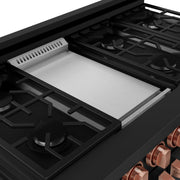 THOR Kitchen - 48-inch Gordon Ramsay Series Professional LP Range with Pro-Style Knobs in Black/Rose Gold - RSG48EBLP-RSG - IMG6