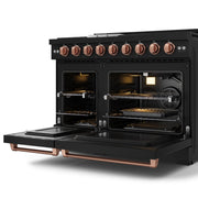 THOR Kitchen - 48-inch Gordon Ramsay Series Professional LP Range with Pro-Style Knobs in Black/Rose Gold - RSG48EBLP-RSG - IMG5