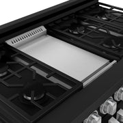 THOR Kitchen - 48-inch Gordon Ramsay Series Professional Gas Range with Pro-Style Knobs in Black/Stainless Steel - RSG48EB-SS - IMG6