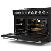 THOR Kitchen - 48-inch Gordon Ramsay Series Professional LP Range with Pro-Style Knobs in Black/Stainless Steel - RSG48EBLP-SS - IMG4