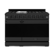 THOR Kitchen - 48-inch Gordon Ramsay Series Professional Gas Range with Pro-Style Knobs in Black - RSG48EB - IMG1
