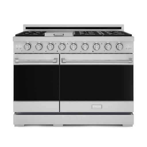 THOR Kitchen - 48-inch Gordon Ramsay Series Professional LP Range with Pro-Style Knobs in Stainless Steel - RSG48ELP - IMG1