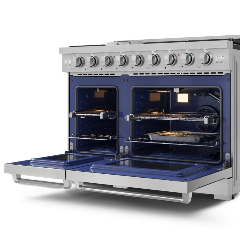 THOR Kitchen - 48-inch Gordon Ramsay Series Professional LP Range with Pro-Style Knobs in Stainless Steel - RSG48ELP - IMG3