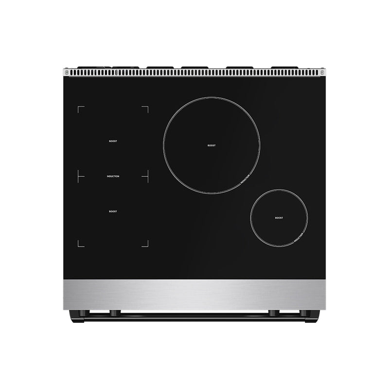 THOR Kitchen - 30-inch Gordon Ramsay Series Professional Induction Range with Tilt Panel Touch Control in Stainless Steel and Black - RSI30-BLK - IMG7