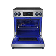 THOR Kitchen - 30-inch Gordon Ramsay Series Professional Induction Range with Tilt Panel Touch Control in Stainless Steel and Blue - RSI30-BLU - IMG2