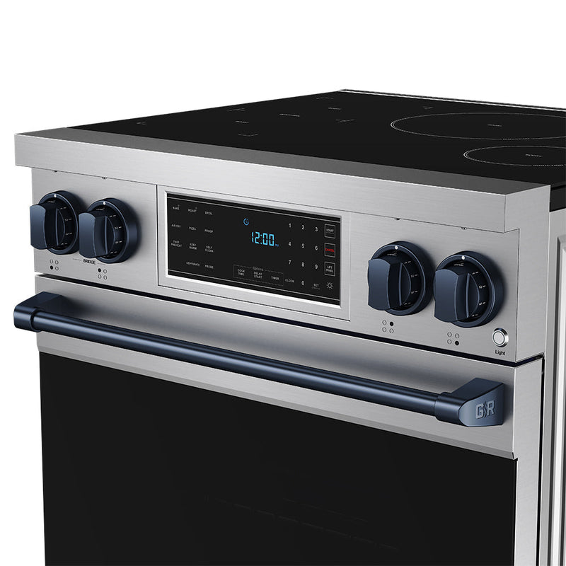 THOR Kitchen - 30-inch Gordon Ramsay Series Professional Induction Range with Tilt Panel Touch Control in Stainless Steel and Blue - RSI30-BLU - IMG7