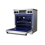 THOR Kitchen - 30-inch Gordon Ramsay Series Professional Induction Range with Tilt Panel Touch Control in Stainless Steel and Blue - RSI30-BLU - IMG5
