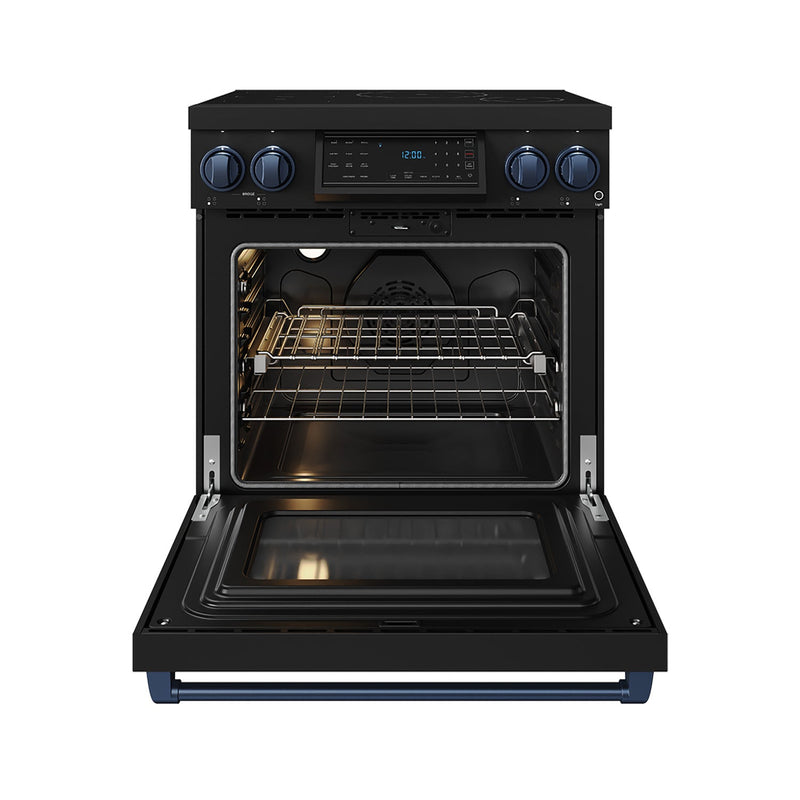 THOR Kitchen - 30-inch Gordon Ramsay Series Professional Induction Range with Tilt Panel Touch Control in Black and Blue - RSI30B-BLU - IMG2