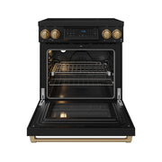 THOR Kitchen - 30-inch Gordon Ramsay Series Professional Induction Range with Tilt Panel Touch Control in Black and Bronze - RSI30B-BRZ - IMG2