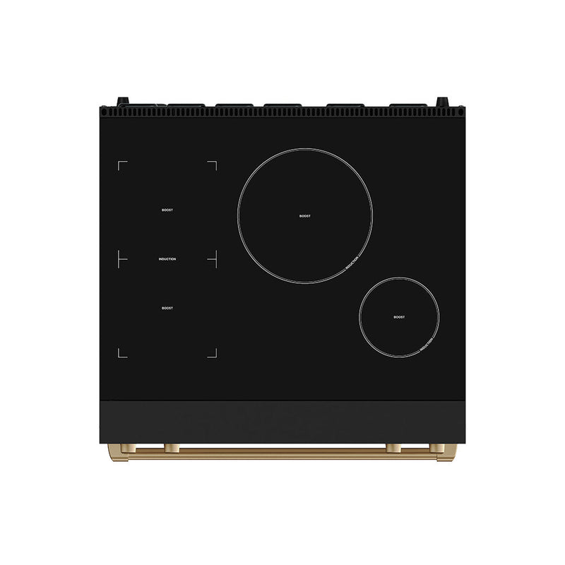 THOR Kitchen - 30-inch Gordon Ramsay Series Professional Induction Range with Tilt Panel Touch Control in Black and Bronze - RSI30B-BRZ - IMG7