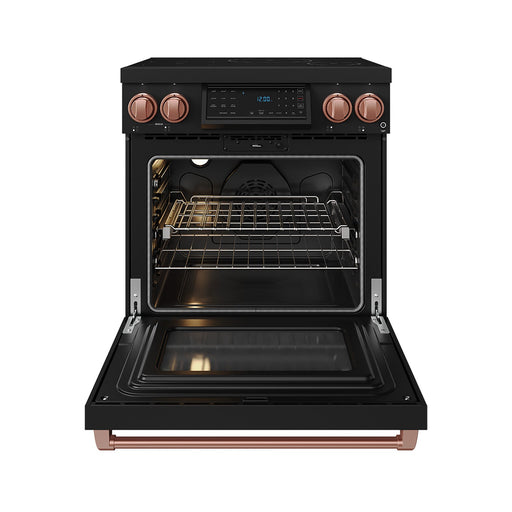 THOR Kitchen - 30-inch Gordon Ramsay Series Professional Induction Range with Tilt Panel Touch Control in Black and Rose Gold - RSI30B-RSG - IMG2
