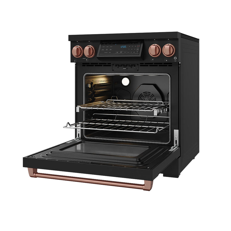 THOR Kitchen - 30-inch Gordon Ramsay Series Professional Induction Range with Tilt Panel Touch Control in Black and Rose Gold - RSI30B-RSG - IMG5