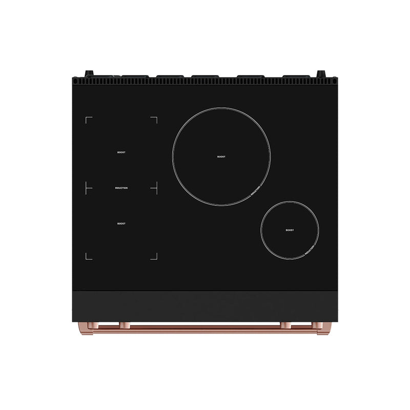 THOR Kitchen - 30-inch Gordon Ramsay Series Professional Induction Range with Tilt Panel Touch Control in Black and Rose Gold - RSI30B-RSG - IMG7