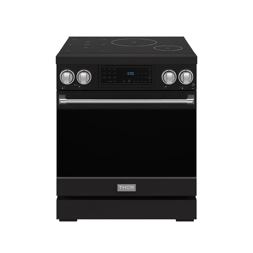 THOR Kitchen - 30-inch Gordon Ramsay Series Professional Induction Range with Tilt Panel Touch Control in Black and Stainless Steel - RSI30B-SS - IMG1