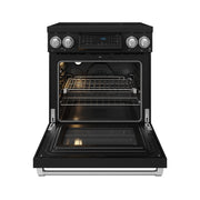 THOR Kitchen - 30-inch Gordon Ramsay Series Professional Induction Range with Tilt Panel Touch Control in Black and Stainless Steel - RSI30B-SS - IMG2