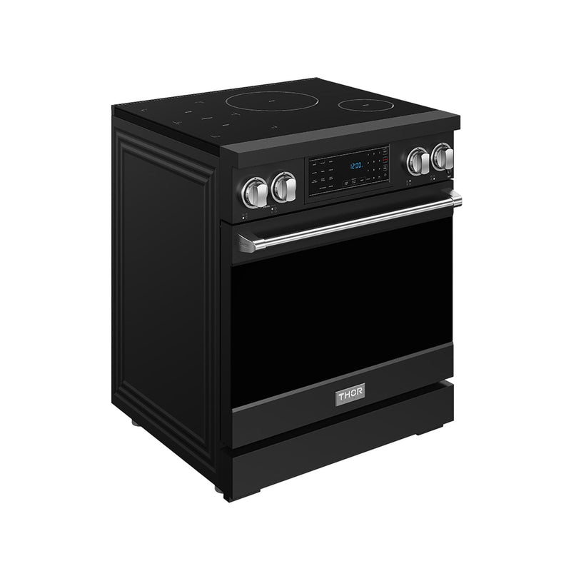 THOR Kitchen - 30-inch Gordon Ramsay Series Professional Induction Range with Tilt Panel Touch Control in Black and Stainless Steel - RSI30B-SS - IMG3