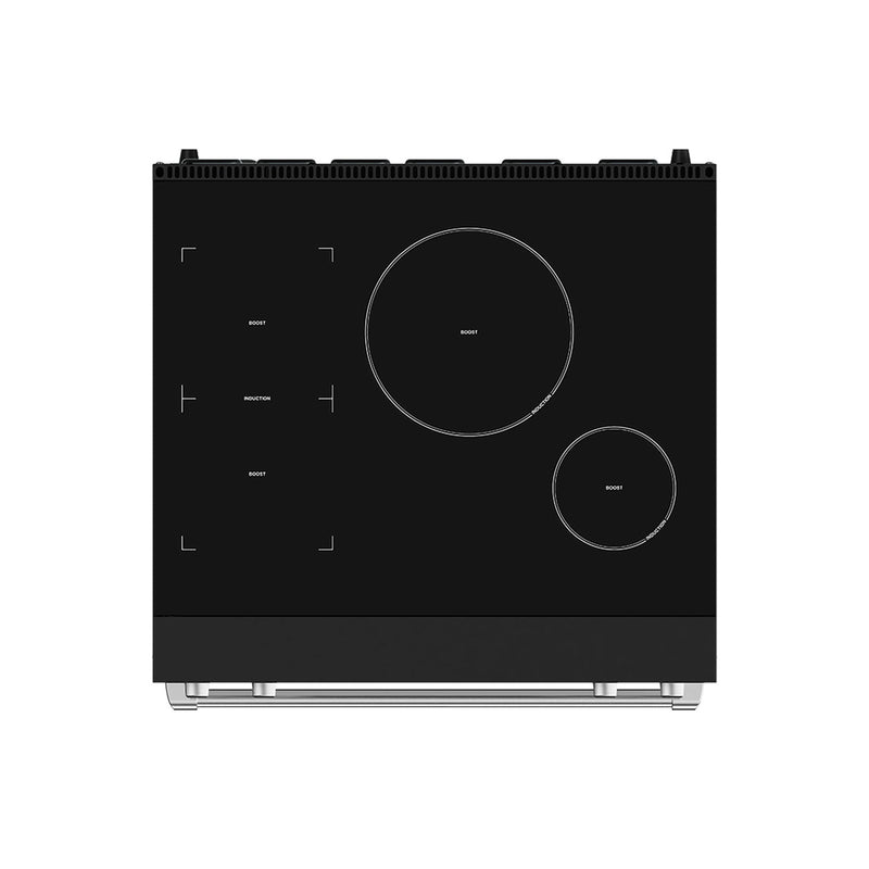 THOR Kitchen - 30-inch Gordon Ramsay Series Professional Induction Range with Tilt Panel Touch Control in Black and Stainless Steel - RSI30B-SS - IMG7