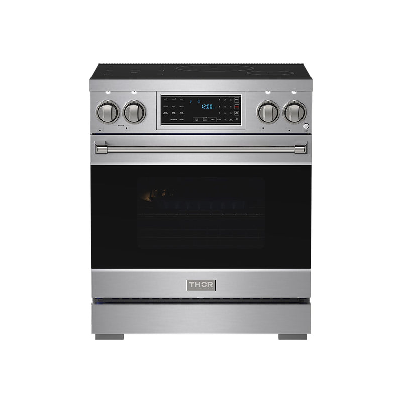 THOR Kitchen - 30-inch Gordon Ramsay Series Professional Induction Range with Tilt Panel Touch Control in Stainless Steel - RSI30 - IMG1