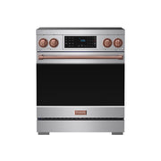 THOR Kitchen - 30-inch Gordon Ramsay Series Professional Induction Range with Tilt Panel Touch Control in Stainless Steel and Rose Gold - RSI30-RSG - IMG1