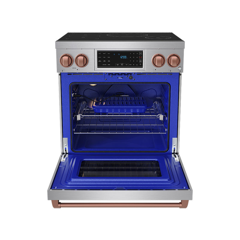 THOR Kitchen - 30-inch Gordon Ramsay Series Professional Induction Range with Tilt Panel Touch Control in Stainless Steel and Rose Gold - RSI30-RSG - IMG2