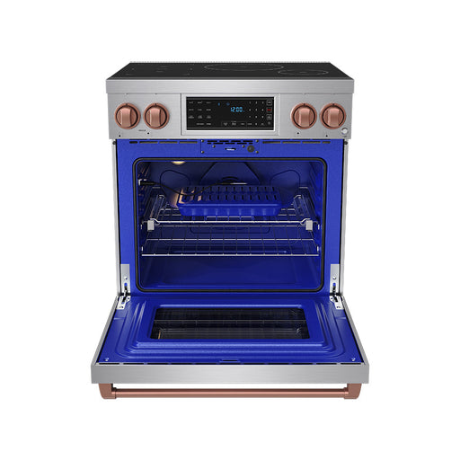 THOR Kitchen - 30-inch Gordon Ramsay Series Professional Induction Range with Tilt Panel Touch Control in Stainless Steel and Rose Gold - RSI30-RSG - IMG2