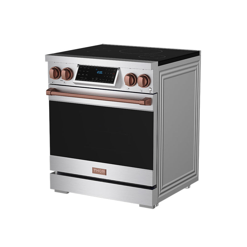 THOR Kitchen - 30-inch Gordon Ramsay Series Professional Induction Range with Tilt Panel Touch Control in Stainless Steel and Rose Gold - RSI30-RSG - IMG4