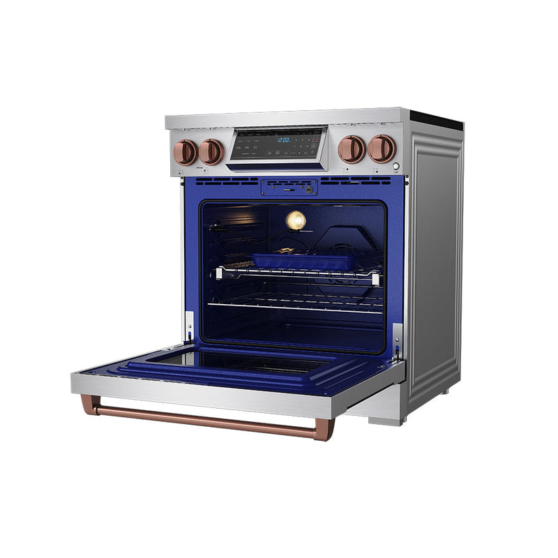 THOR Kitchen - 30-inch Gordon Ramsay Series Professional Induction Range with Tilt Panel Touch Control in Stainless Steel and Rose Gold - RSI30-RSG - IMG5