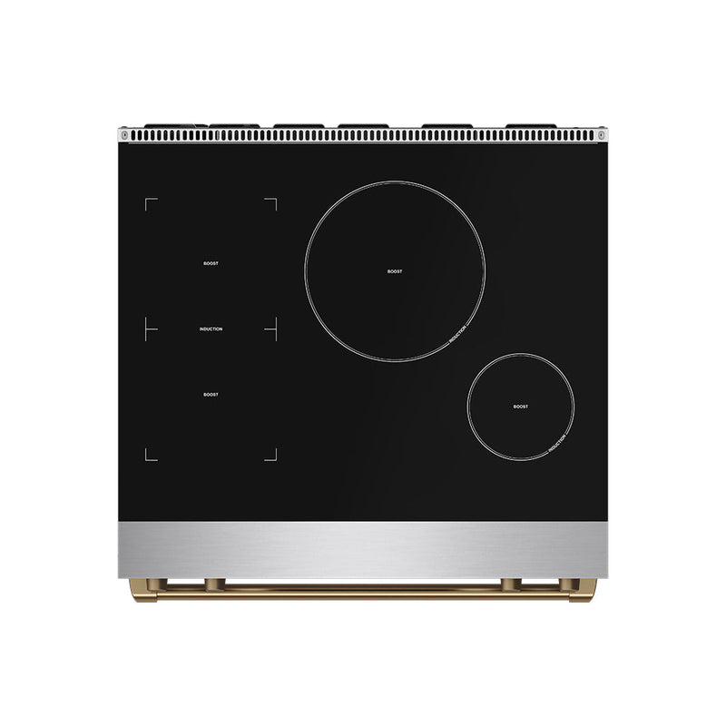 THOR Kitchen - 30-inch Gordon Ramsay Series Professional Induction Range with Tilt Panel Touch Control in Stainless Steel and Bronze - RSI30-BRZ - IMG3