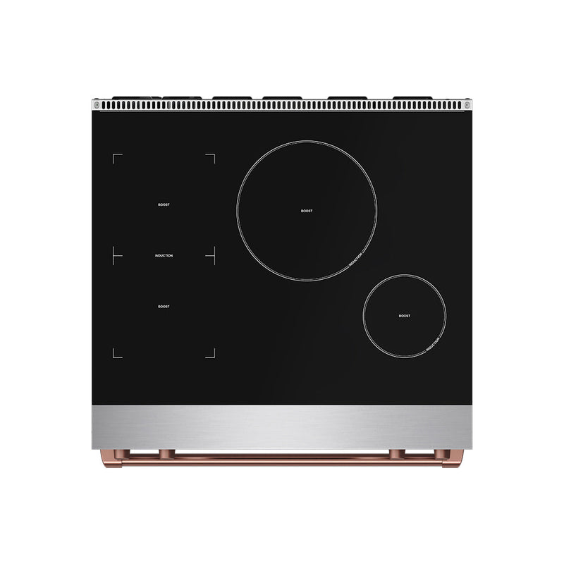 THOR Kitchen - 30-inch Gordon Ramsay Series Professional Induction Range with Tilt Panel Touch Control in Stainless Steel and Rose Gold - RSI30-RSG - IMG7