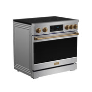 THOR Kitchen - 36-inch Gordon Ramsay Series Professional Induction Range with Tilt Panel Touch Control in Stainless Steel and Bronze - RSI36-BRZ - IMG4