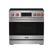 THOR Kitchen - 36-inch Gordon Ramsay Series Professional Induction Range with Tilt Panel Touch Control in Stainless Steel and Rose Gold - RSI36-RSG - IMG1