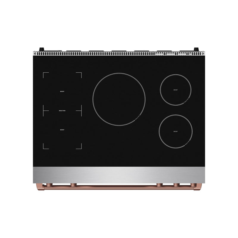 THOR Kitchen - 36-inch Gordon Ramsay Series Professional Induction Range with Tilt Panel Touch Control in Stainless Steel and Rose Gold - RSI36-RSG - IMG6