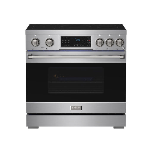THOR Kitchen - 36-inch Gordon Ramsay Series Professional Induction Range with Tilt Panel Touch Control in Stainless Steel - RSI36 - IMG1