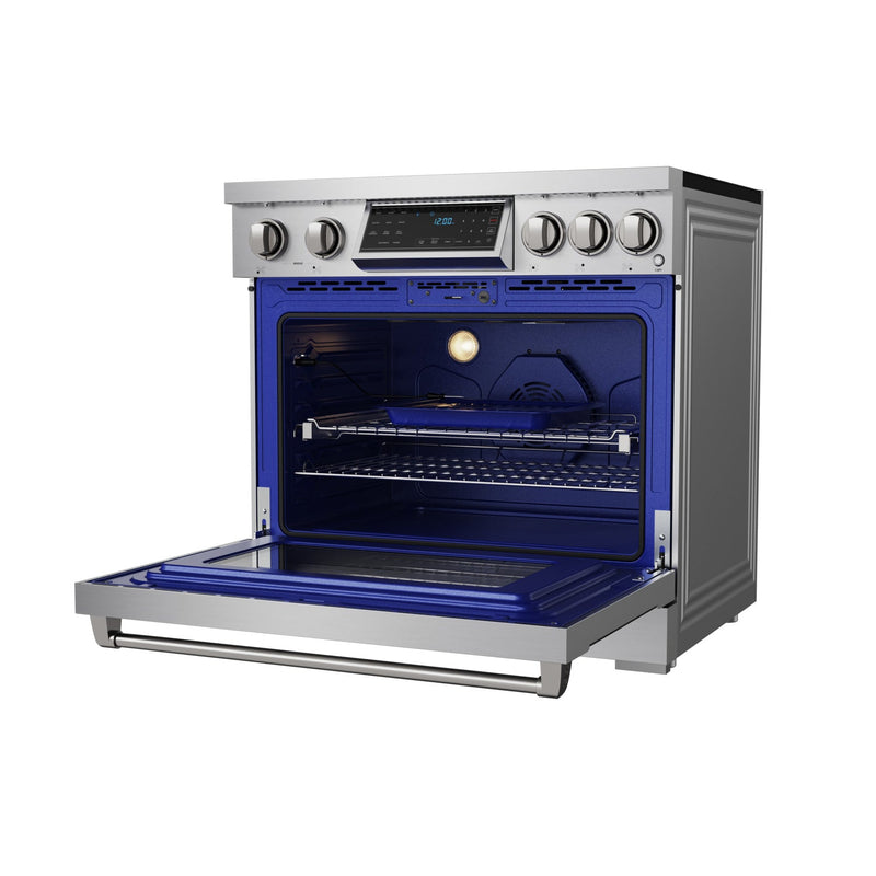 THOR Kitchen - 36-inch Gordon Ramsay Series Professional Induction Range with Tilt Panel Touch Control in Stainless Steel - RSI36 - IMG5