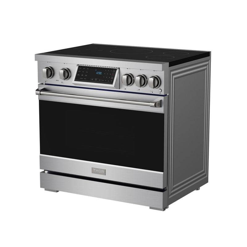 THOR Kitchen - 36-inch Gordon Ramsay Series Professional Induction Range with Tilt Panel Touch Control in Stainless Steel - RSI36 - IMG2