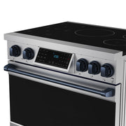 THOR Kitchen - 36-inch Gordon Ramsay Series Professional Induction Range with Tilt Panel Touch Control in Stainless Steel and Blue - RSI36-BLU - IMG6