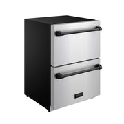 THOR Kitchen - Gordon Ramsay Series 24″ Undercounter Built-In / Freestanding Drawer Freezer Stainless Steel/Black - RZ24U-BLK - IMG3