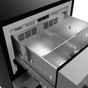 THOR Kitchen - Gordon Ramsay Series 24″ Undercounter Built-In / Freestanding Drawer Freezer Stainless Steel/Black - RZ24U-BLK - IMG9