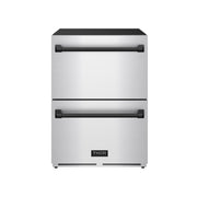 THOR Kitchen - Gordon Ramsay Series 24″ Undercounter Built-In / Freestanding Drawer Freezer Stainless Steel/Black - RZ24U-BLK - IMG1