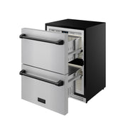 THOR Kitchen - Gordon Ramsay Series 24″ Undercounter Built-In / Freestanding Drawer Freezer Stainless Steel/Black - RZ24U-BLK - IMG5