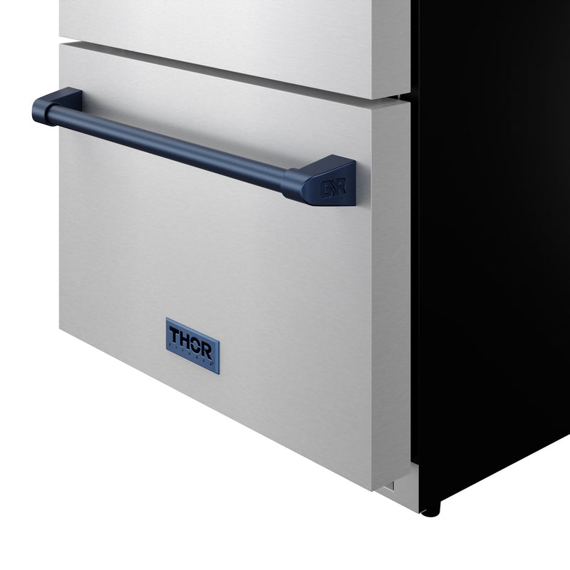 THOR Kitchen - Gordon Ramsay Series 24″ Undercounter Built-In / Freestanding Drawer Freezer Stainless Steel/Blue - RZ24U-BLU - IMG7