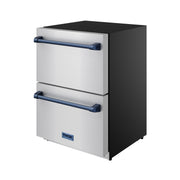 THOR Kitchen - Gordon Ramsay Series 24″ Undercounter Built-In / Freestanding Drawer Freezer Stainless Steel/Blue - RZ24U-BLU - IMG3