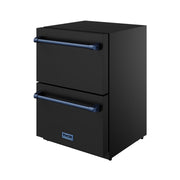 THOR Kitchen - Gordon Ramsay Series 24" Undercounter Built-In or Freestanding Drawer Refrigerator Black/Blue - RF24UB-BLU - IMG4