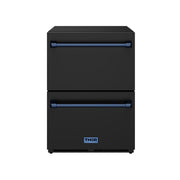 THOR Kitchen - Gordon Ramsay Series 24″ Undercounter Built-In / Freestanding Drawer Freezer Black/Blue - RZ24UB-BLU - IMG1