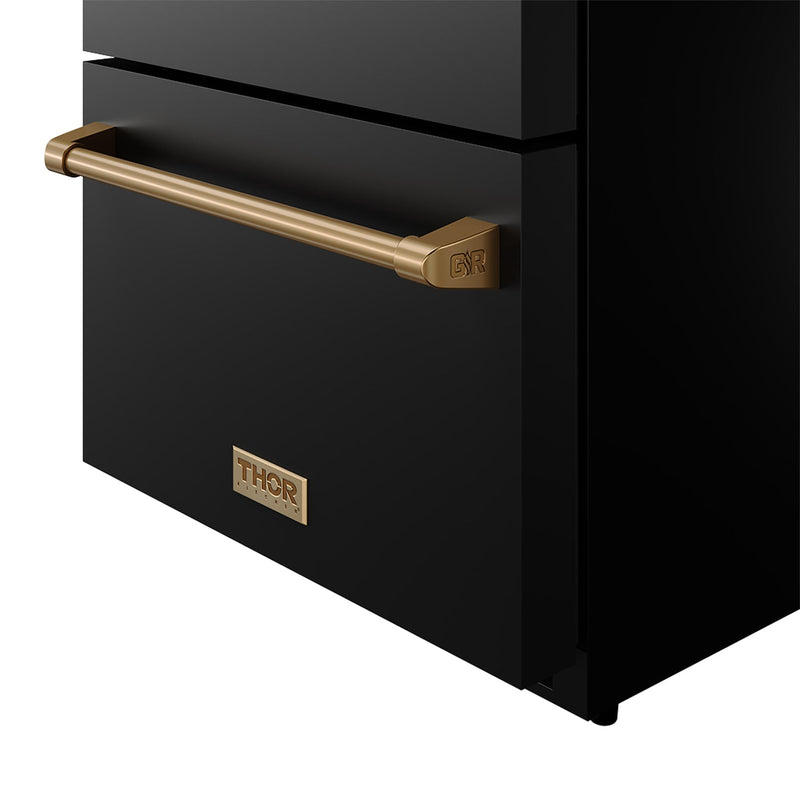 THOR Kitchen - Gordon Ramsay Series 24" Undercounter Built-In or Freestanding Drawer Refrigerator Black/Bronze - RF24UB-BRZ - IMG9