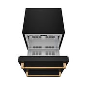 THOR Kitchen - Gordon Ramsay Series 24″ Undercounter Built-In / Freestanding Drawer Freezer Black/Bronze - RZ24UB-BRZ - IMG2