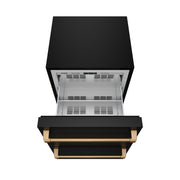 THOR Kitchen - Gordon Ramsay Series 24" Undercounter Built-In or Freestanding Drawer Refrigerator Black/Bronze - RF24UB-BRZ - IMG2